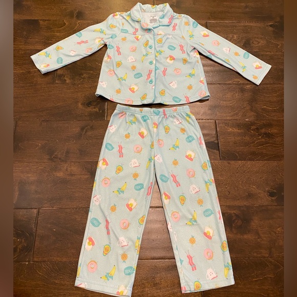 Carters Breakfast Pajama Set 3T - Picture 1 of 4